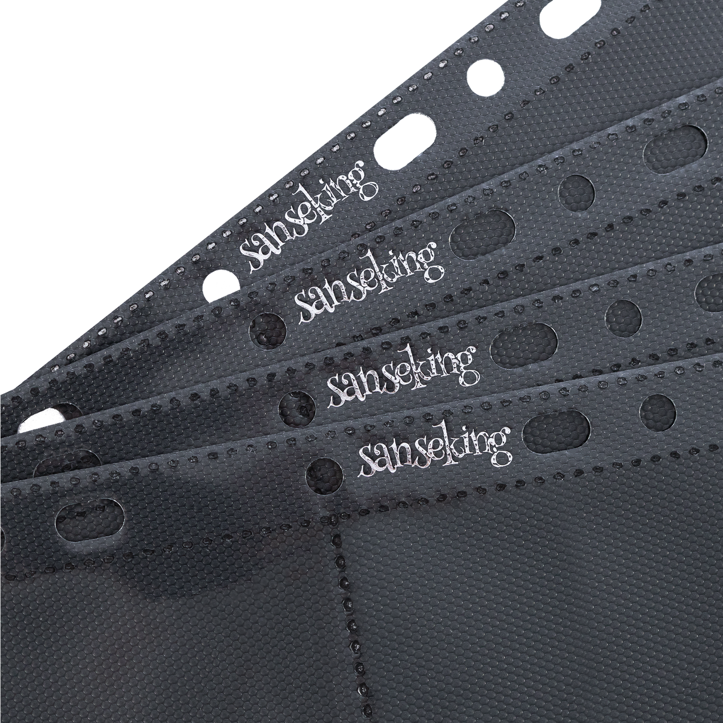 Black Sanseking 8-pocket side-loading waffle binder page - view 3