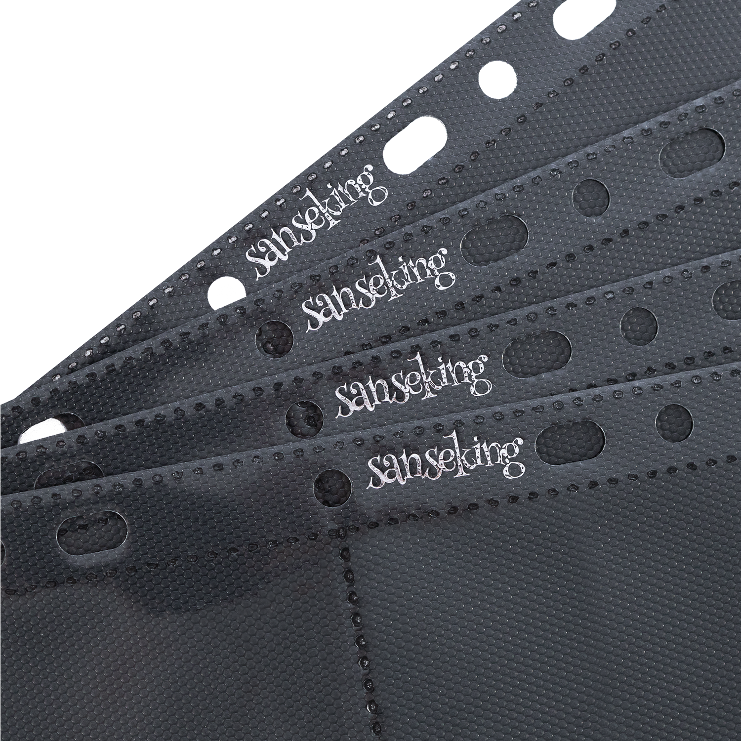 Black Sanseking 8-pocket side-loading waffle binder page - view 3