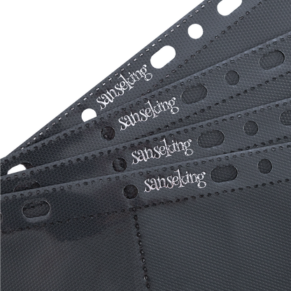 Black Sanseking 8-pocket side-loading waffle binder page - view 3