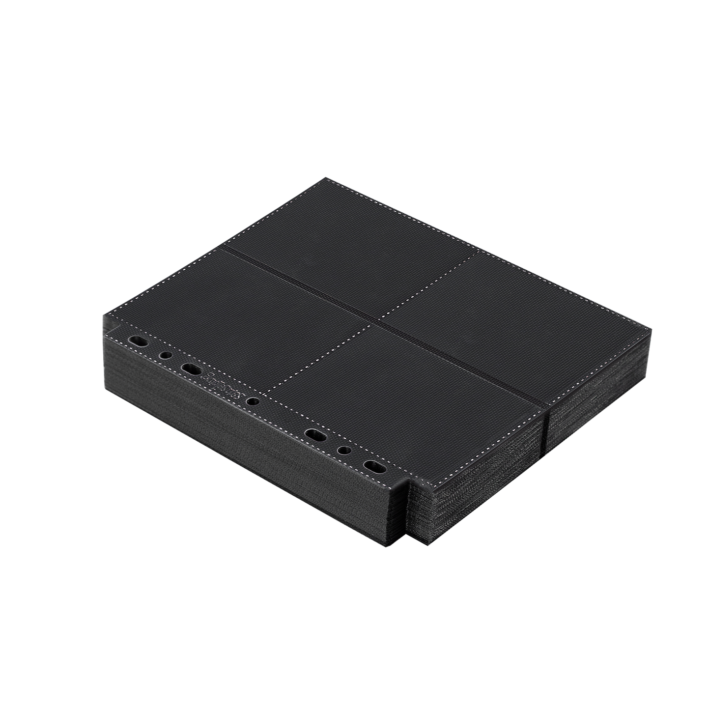 Black Sanseking 8-pocket side-loading waffle binder page - view 4