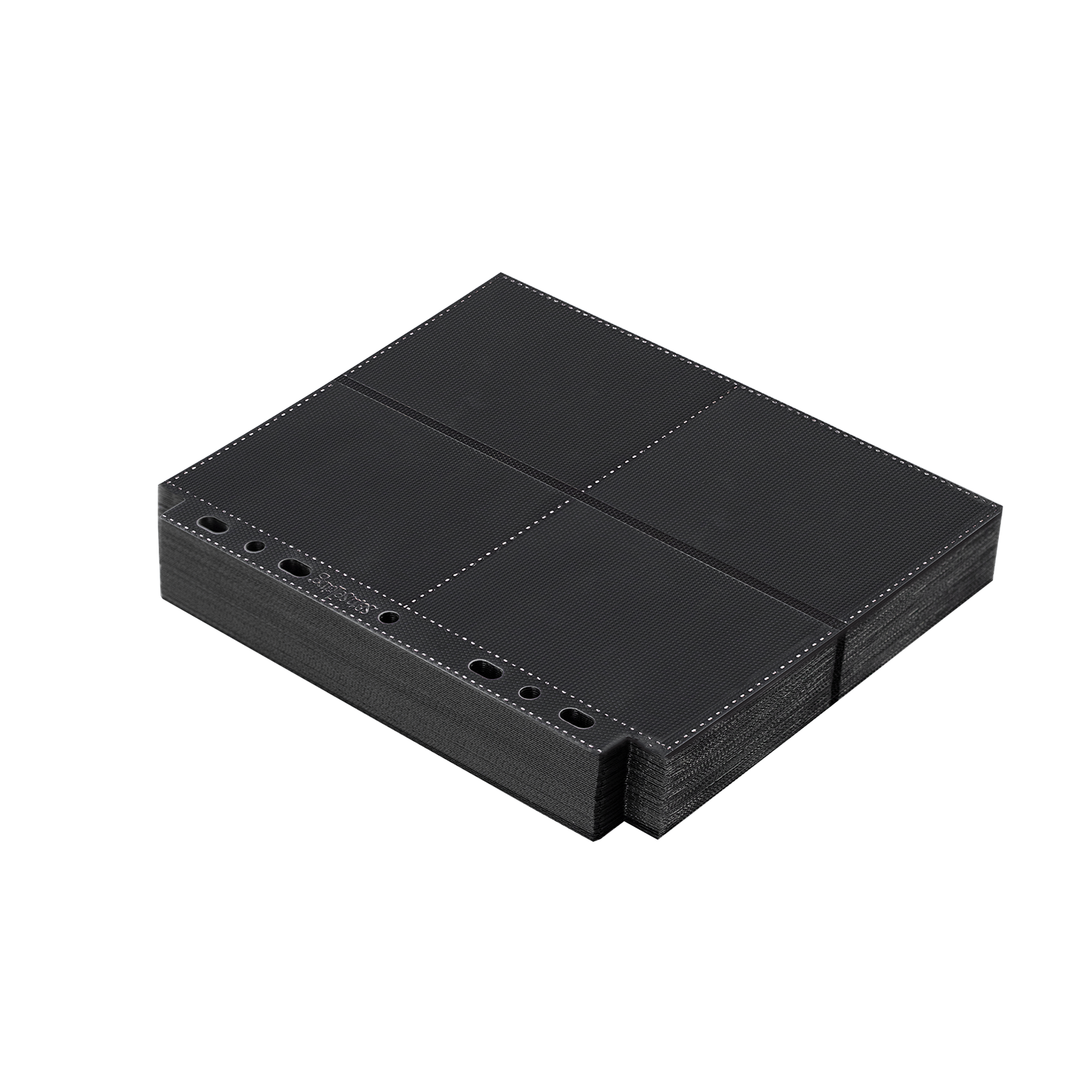 Black Sanseking 8-pocket side-loading waffle binder page - view 4