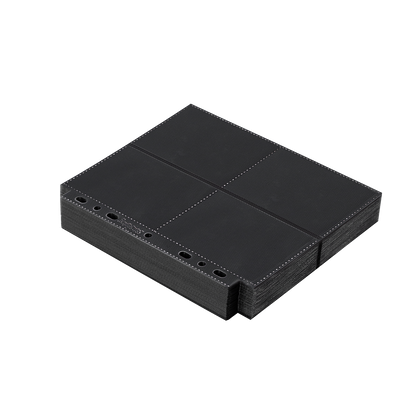 Black Sanseking 8-pocket side-loading waffle binder page - view 4
