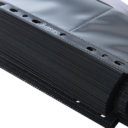 Black Sanseking 8-pocket side-loading waffle binder page - view 9