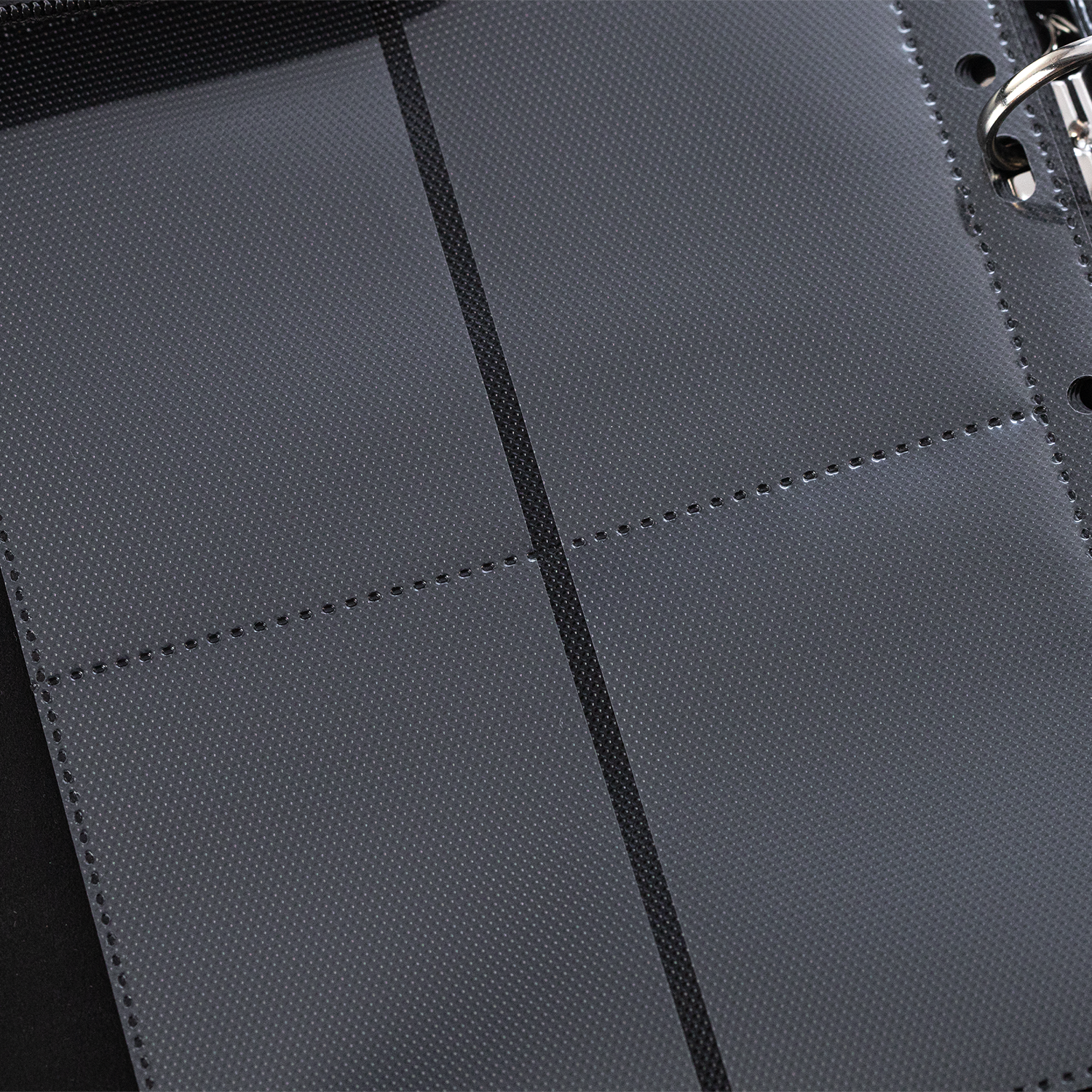 Black Sanseking 8-pocket side-loading waffle binder page - view 14