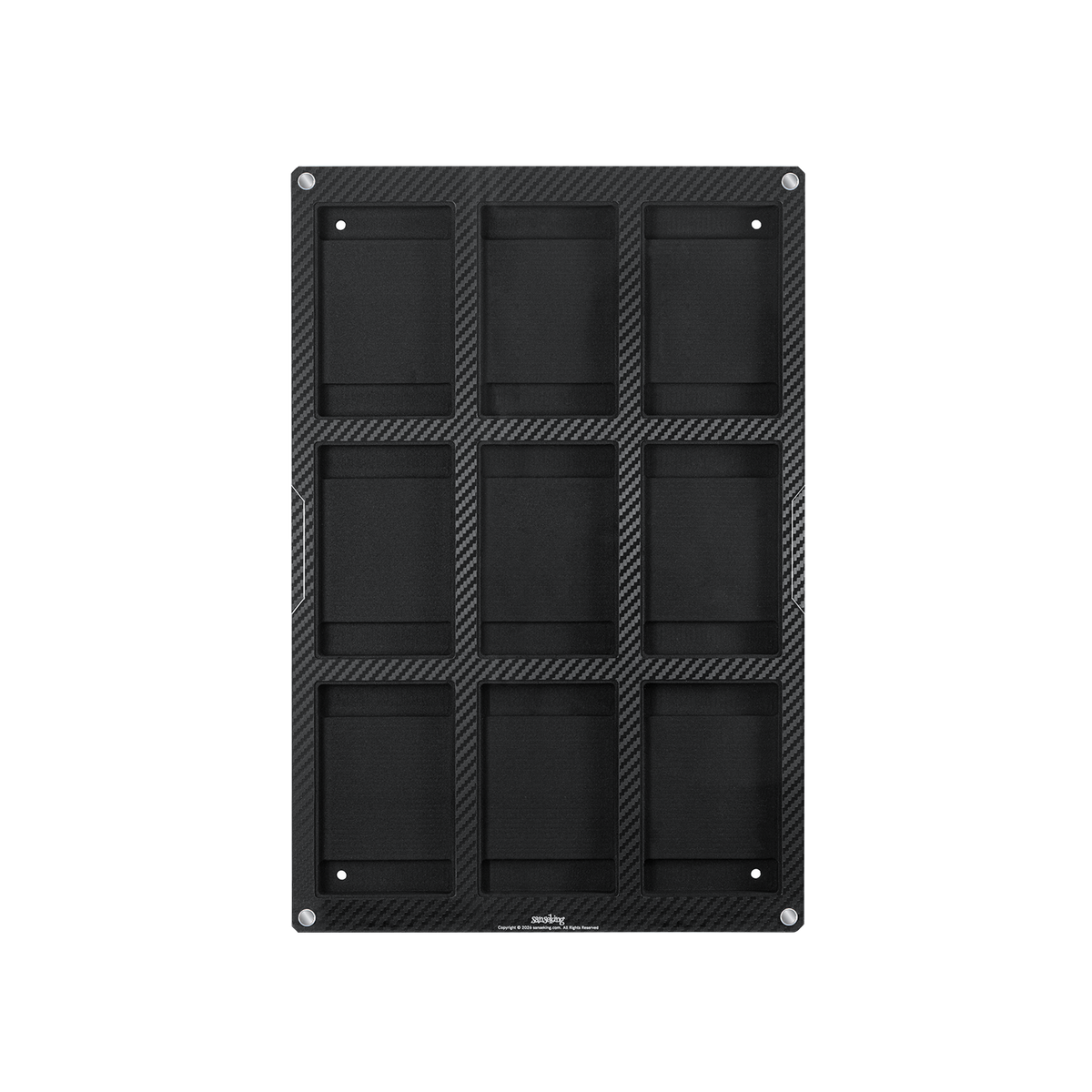 Sanseking 9-slot BGS graded card display frame front view with cards
