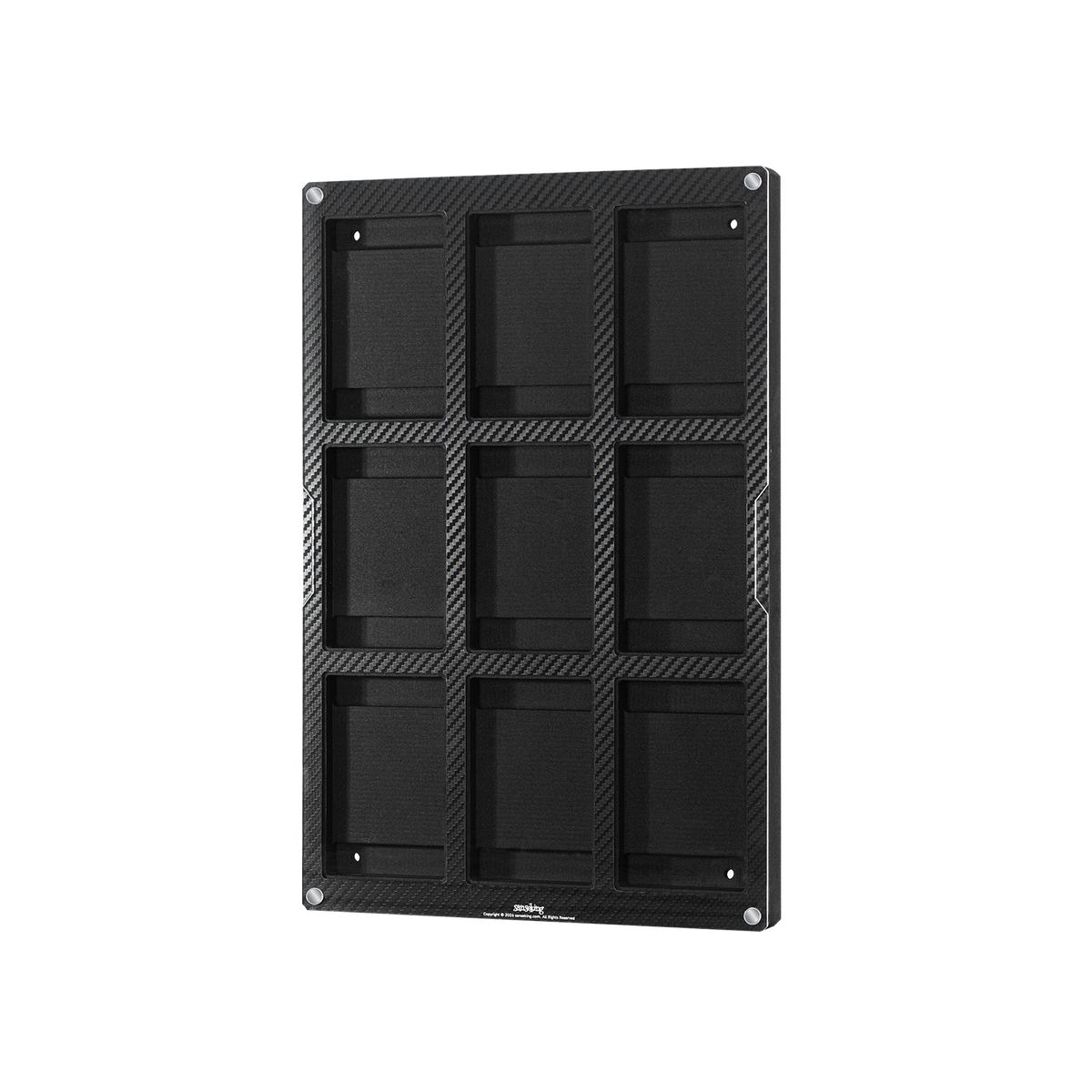 Sanseking 9-slot BGS graded card display frame acrylic front view