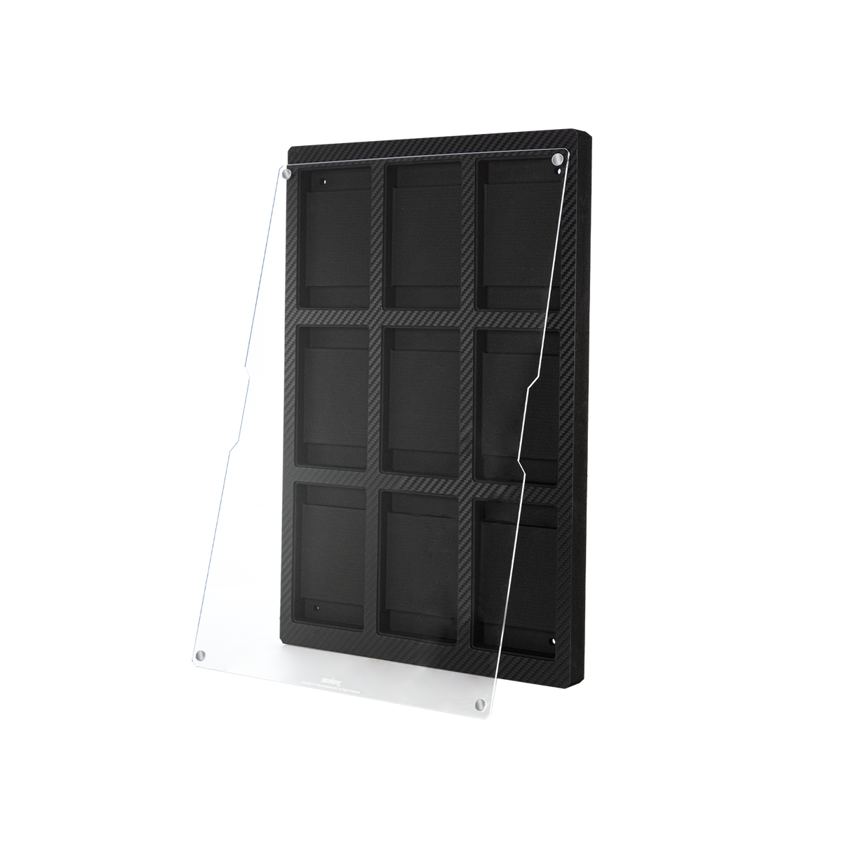 Sanseking 9-slot BGS graded card display frame open magnetic panel