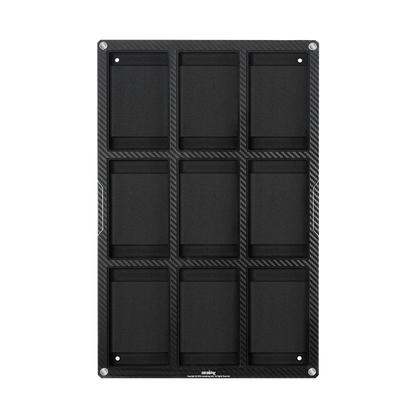 Sanseking 9-slot FangXia PSA slab protector display frame front view with cards