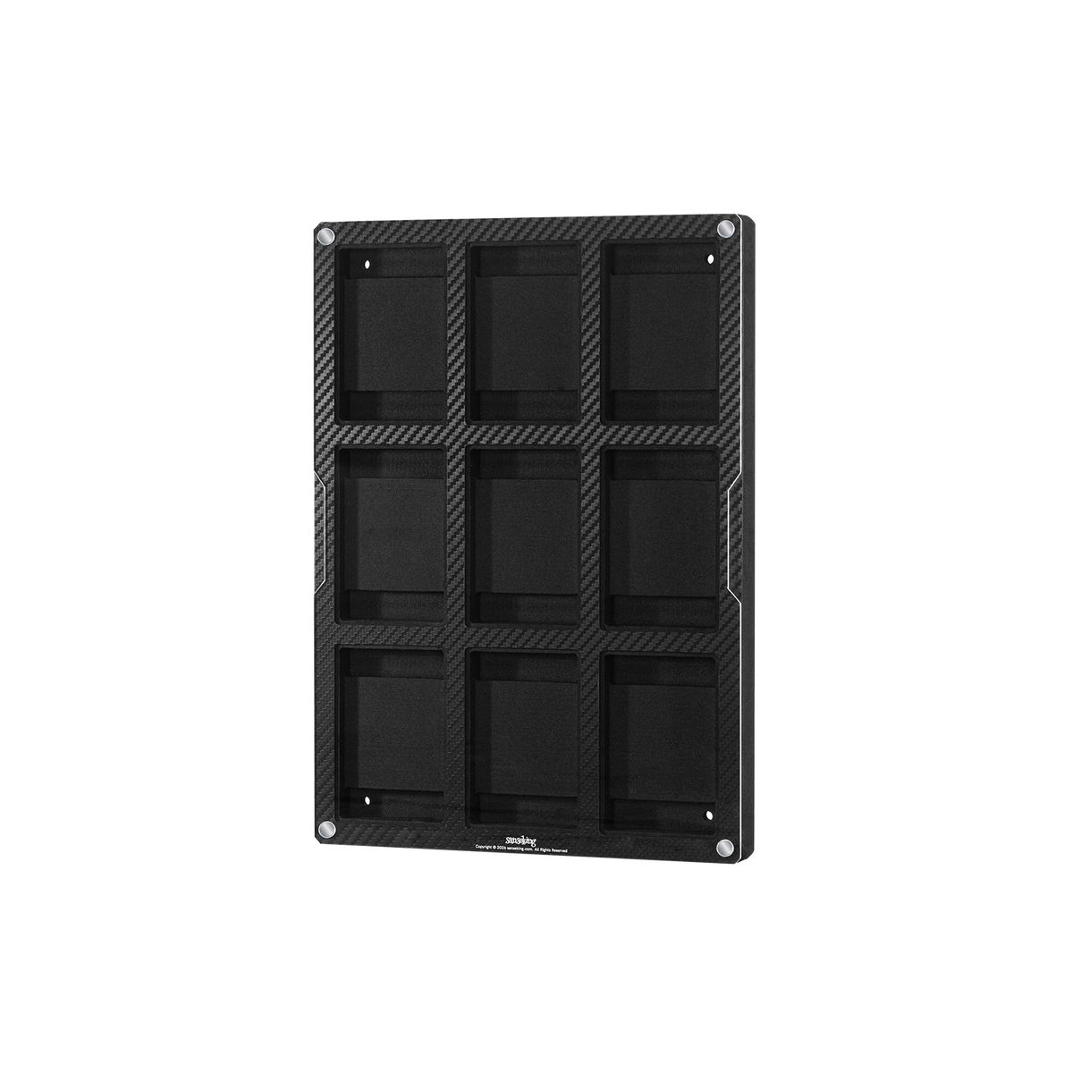 Sanseking 9-slot 35pt magnetic card holder display frame acrylic front view