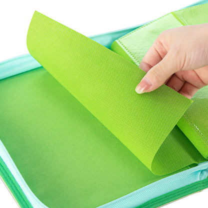 Sanseking AXIS-SK Light Green 12-pocket trading card binder non-woven fabric divider page