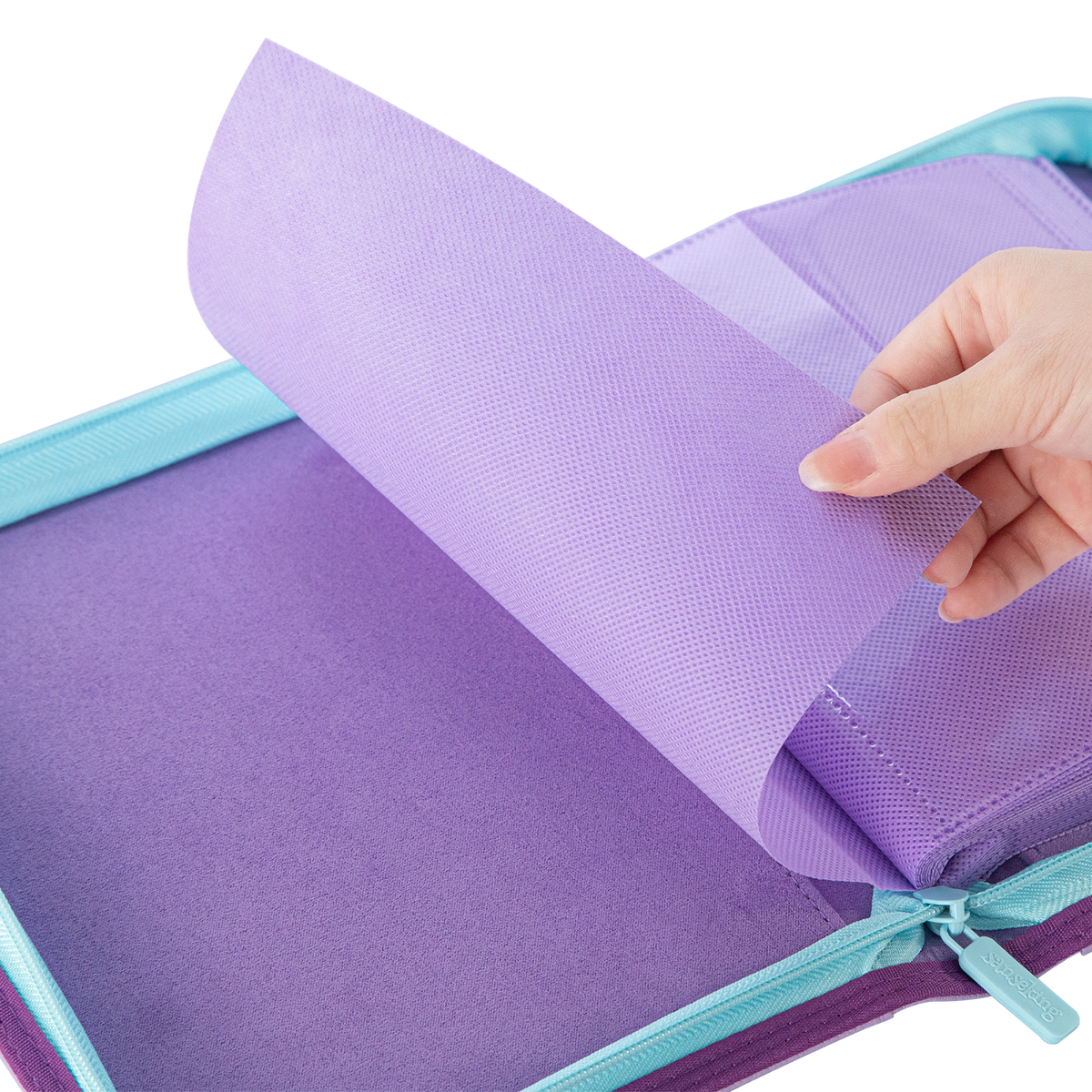 Sanseking AXIS-SK Purple 4-pocket trading card binder non-woven fabric divider page