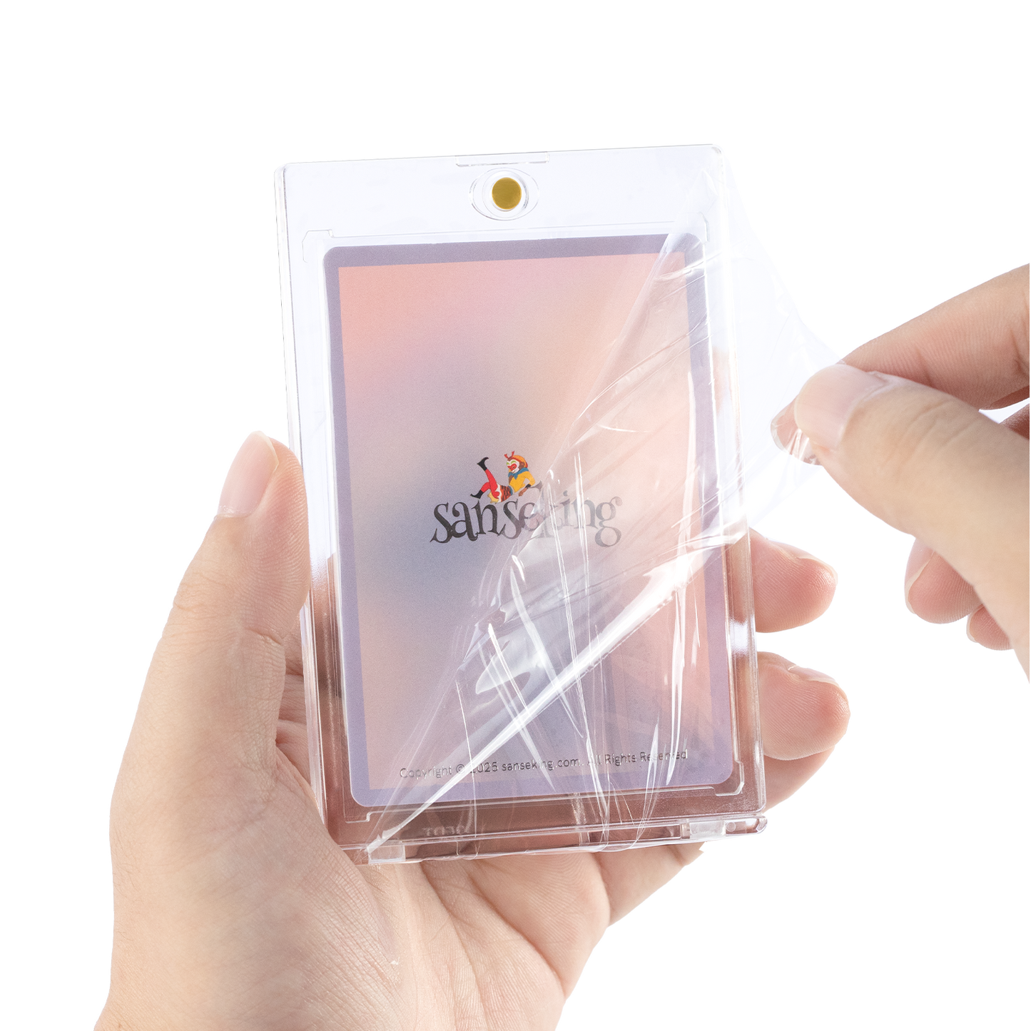 Clear Sanseking 35PT magnetic card holder for trading cards - view 6