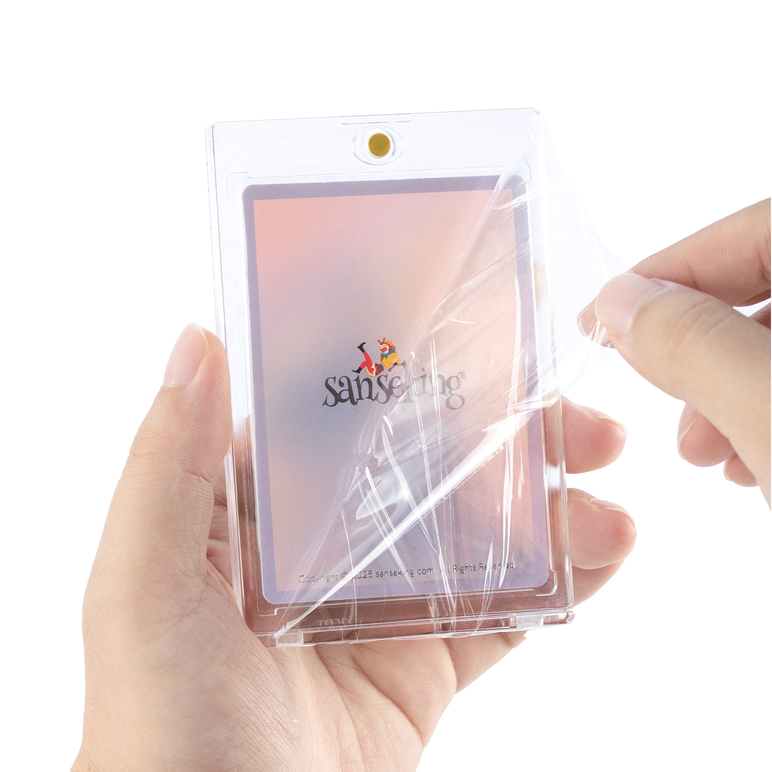 Clear Sanseking 35PT magnetic card holder for trading cards - view 6