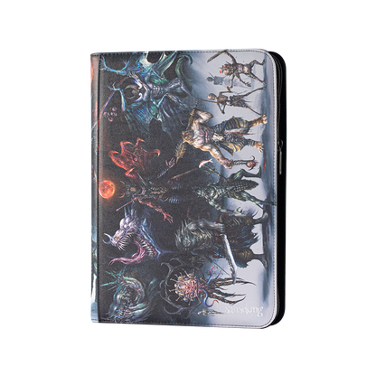 Hellbringer card binder front cover with dark fantasy artwork