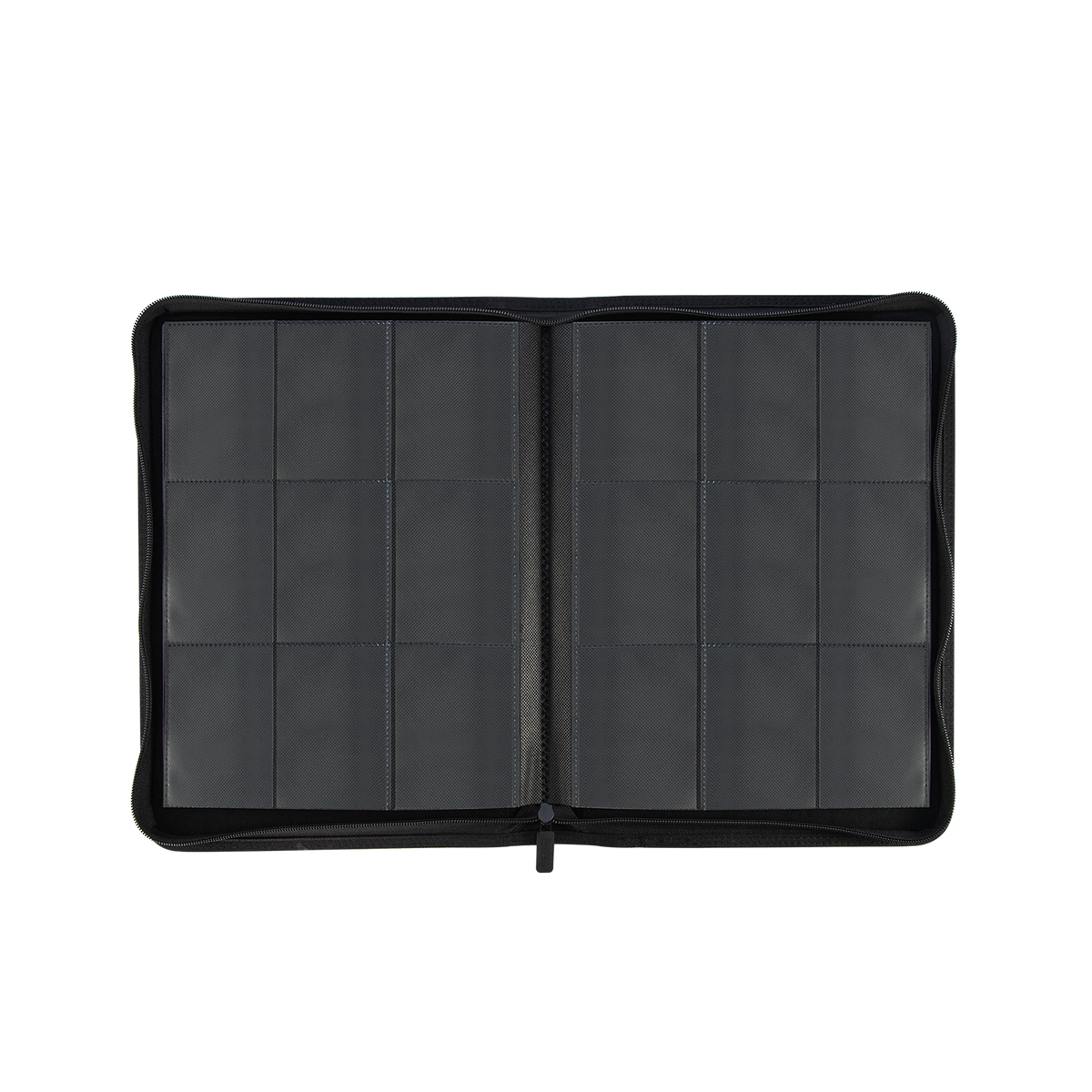 Hellbringer binder open to black 9-pocket pages