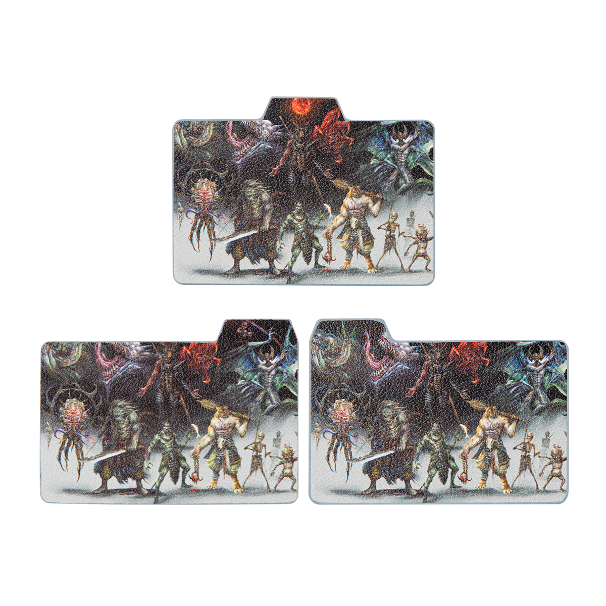 Illustrated cover panels of the Hellbringer deck box
