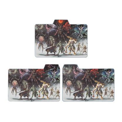 Illustrated cover panels of the Hellbringer deck box