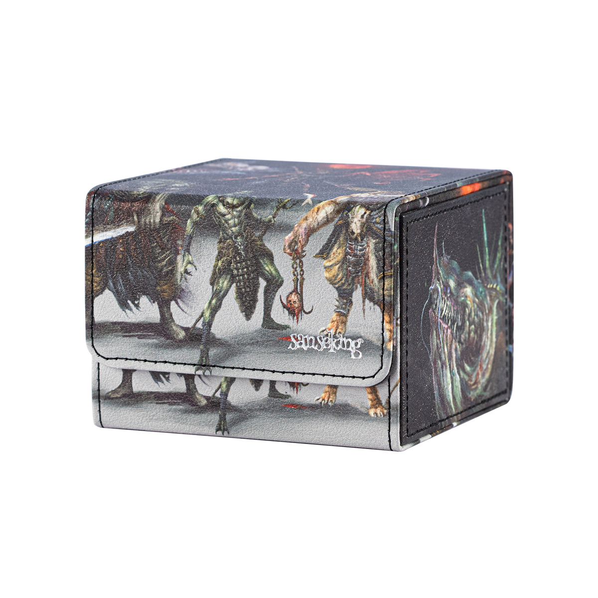 Hellbringer deck box with illustrated wraparound cover
