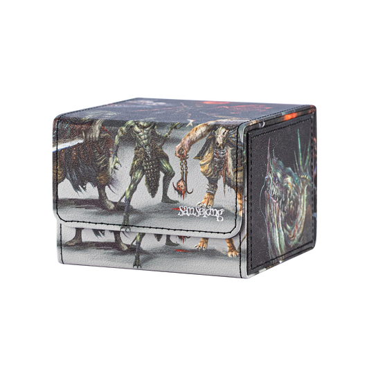 Hellbringer deck box with illustrated wraparound cover