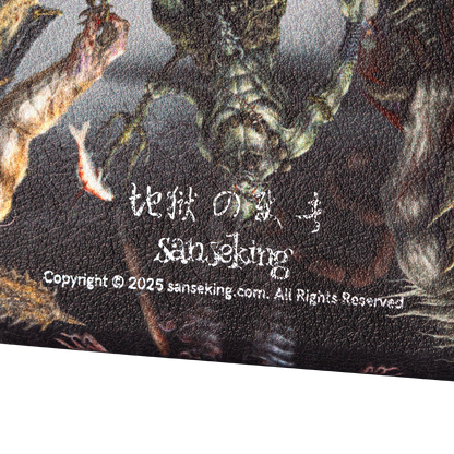 Hellbringer deck box artwork and rear branding detail