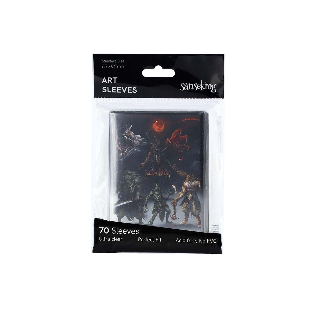 Hellbringer Series art card sleeves packaging containing 70 sleeves