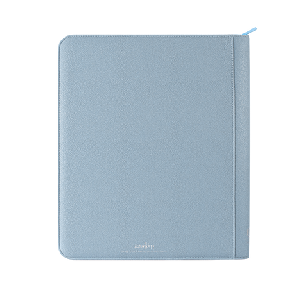 Sanseking PORT Blue 9-pocket toploader binder front view