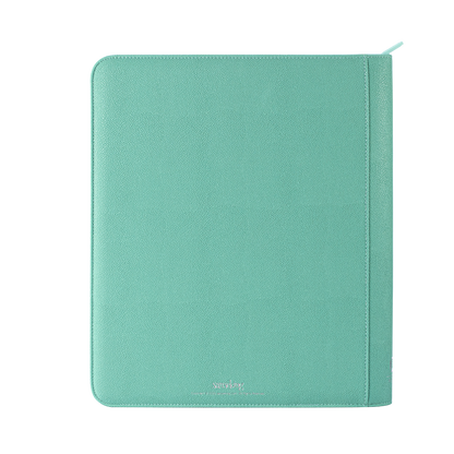 Sanseking PORT Green 9-pocket toploader binder front view