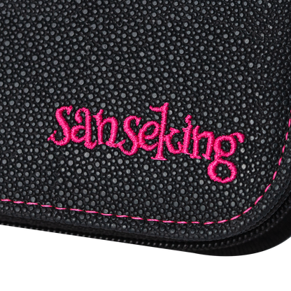 Black Sanseking PORT one-pocket toploader binder detail view 6