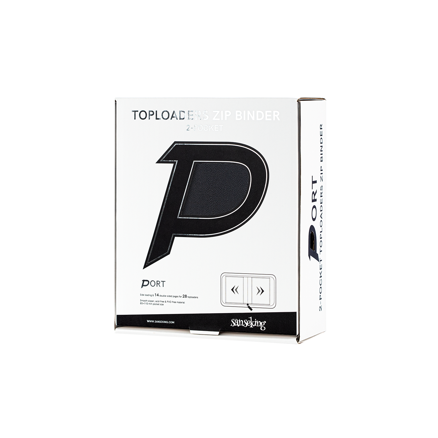 Sanseking PORT one-pocket toploader binder packaging