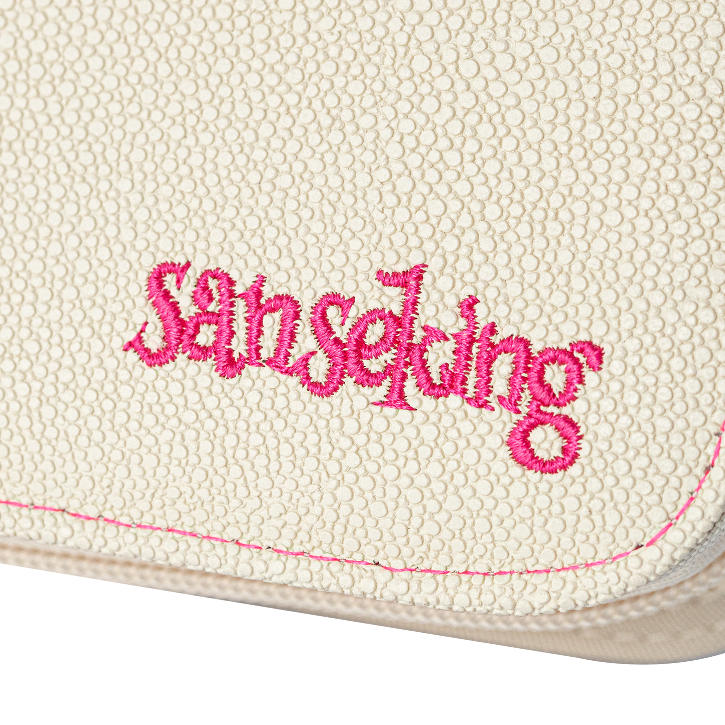 White Sanseking PORT one-pocket toploader binder detail view 6
