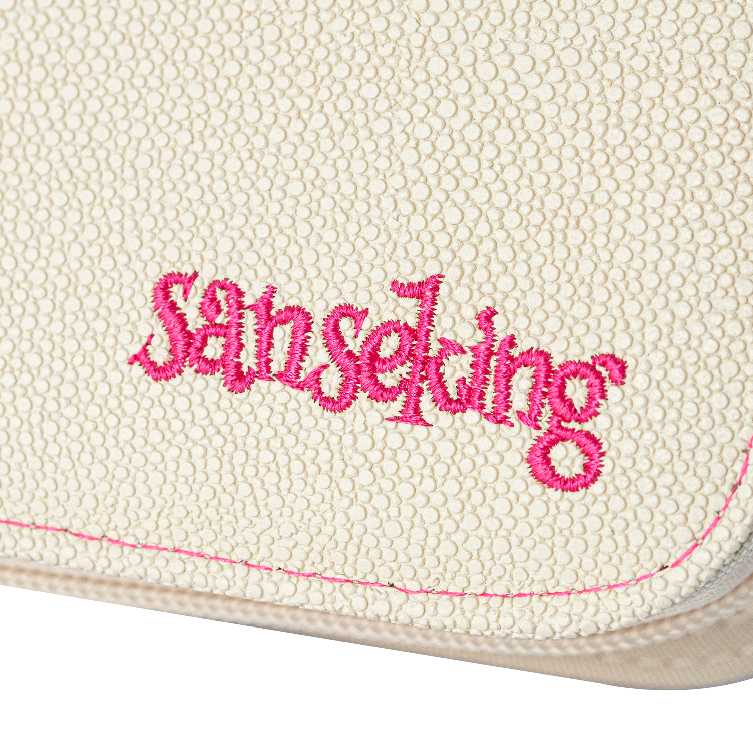 White Sanseking PORT one-pocket toploader binder detail view 6