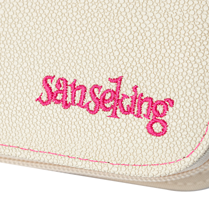 White Sanseking PORT one-pocket toploader binder detail view 6