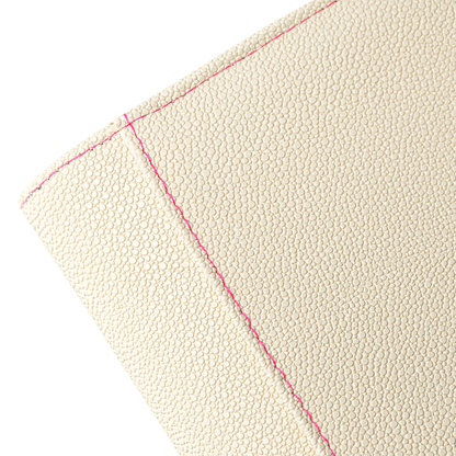 White Sanseking PORT one-pocket toploader binder detail view 7