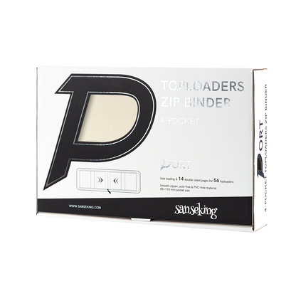 Sanseking PORT toploader binder packaging view 2