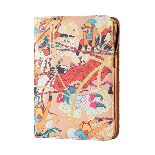 Three Battles with the White Bone Demon zip binder with illustrated front cover
