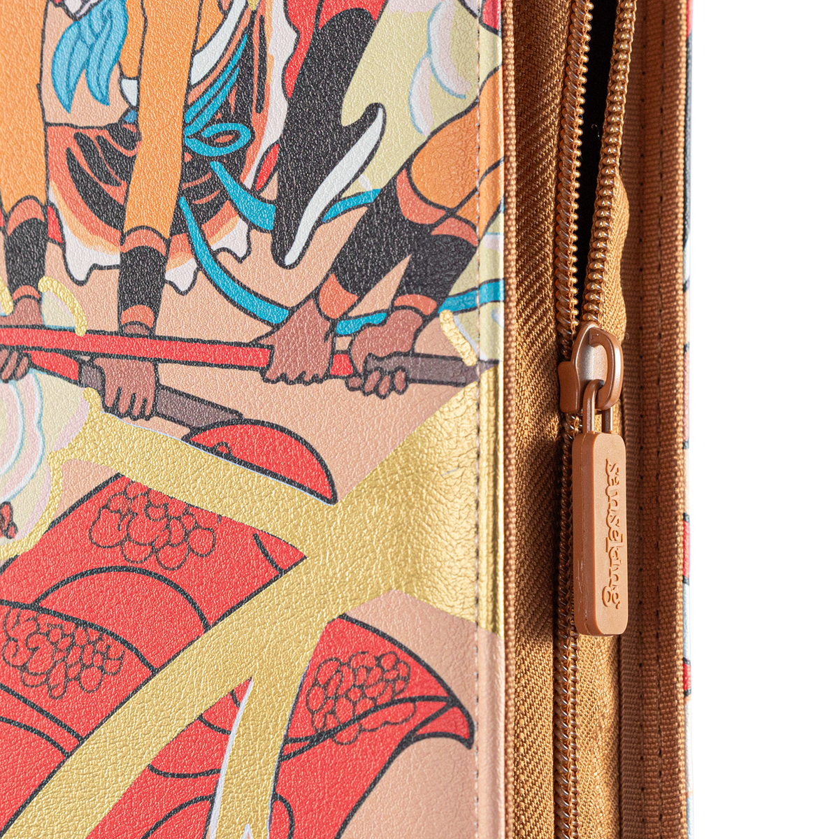 Three Battles with the White Bone Demon binder zipper pull close up