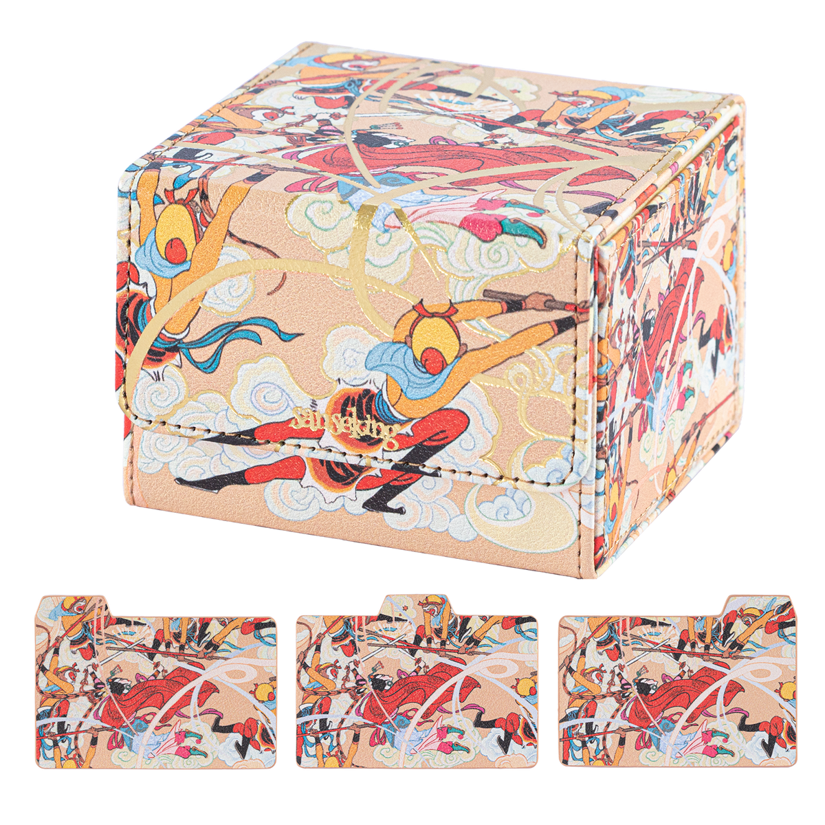 Three Battles with the White Bone Demon deck box side and top views