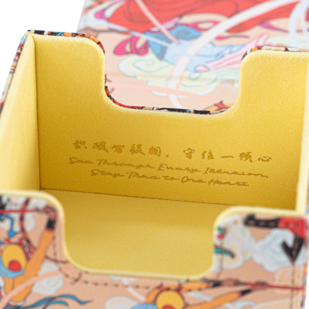 Three Battles with the White Bone Demon deck box interior message detail