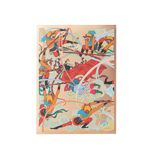 Three Battles with the White Bone Demon printed card sleeve back artwork