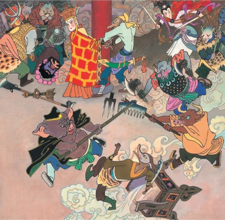 Zhu Bajie asks Sun Wukong to return