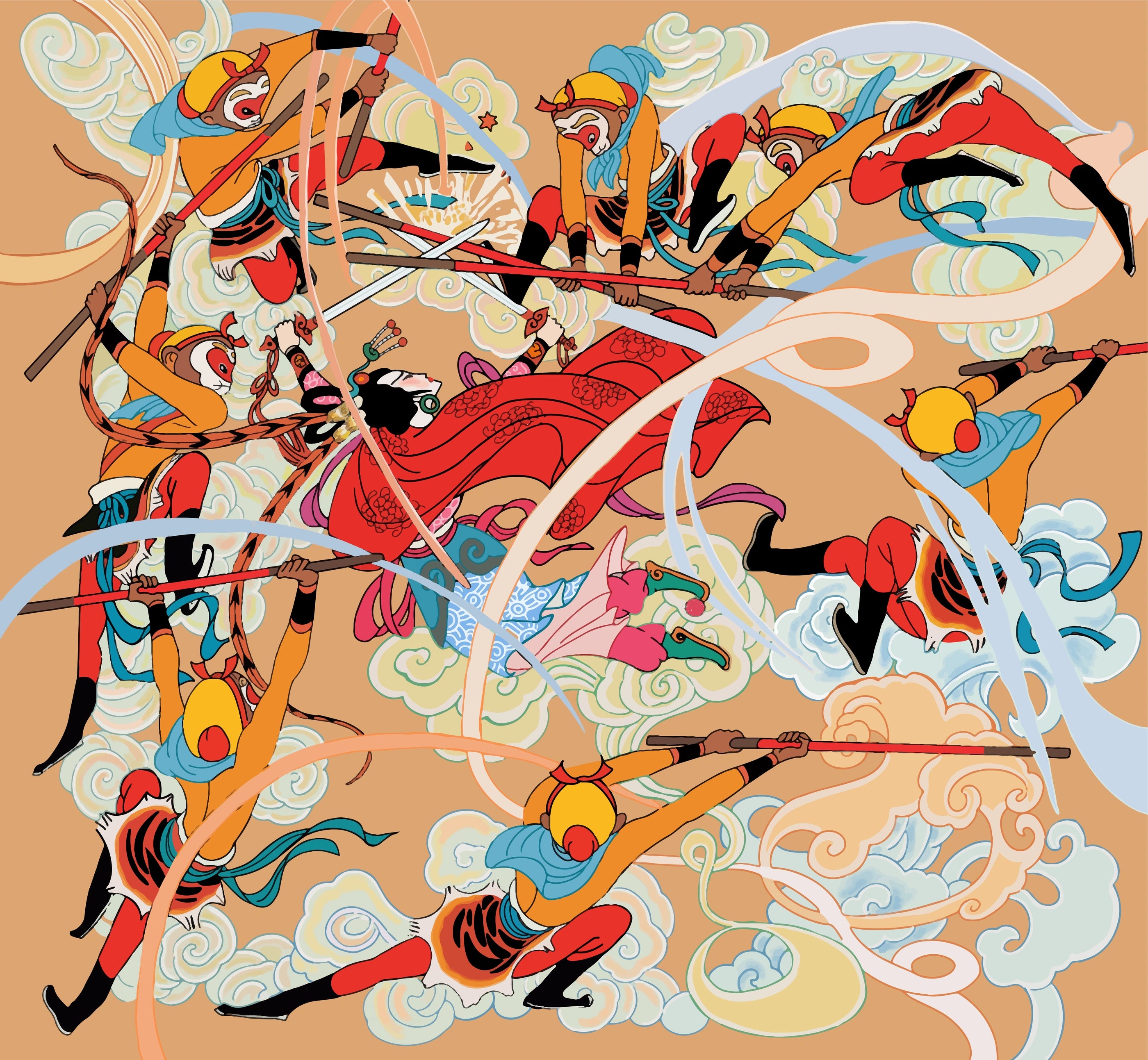 Three Battles with the White Bone Demon illustration